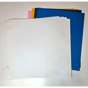 Creative Memories 12x12 Old style White page Refill 5 Loose pages